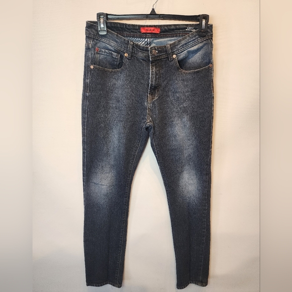 MBX Men's Dark Blue Jeans Slim Fit Denim Jeans Size 32 x 32 - Picture 2 of 11